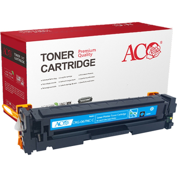 Картридж ACO для Canon i-SENSYS LBP631Cw/LBP633Cdw/MF651Cw/MF655Cdw/MF657Cdw аналог 5101C002AA Canon 067 Cyan без чіпа ACO-CRG-067NC C - Фото №1