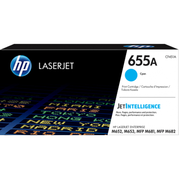 Картридж HP CLJ 655A Cyan 10.5K (CF451A) - Фото №1