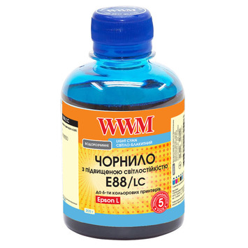 Чорнило WWM для Epson L8050/L18050 200г Light Cyan водорозчинне (E88/LC) - Фото №1