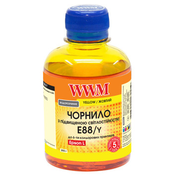 Чернила WWM для Epson L8050/L18050 200г Yellow водорастворимый (E88/Y) - Фото №1
