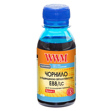 Чорнило WWM для Epson L8050/L18050 100г Light Cyan водорозчинне (E88/LC-2) Світлостійкі - Фото №1
