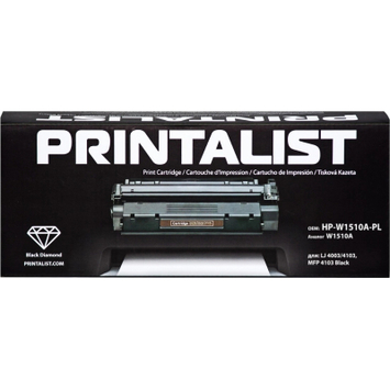 Картридж тон. PRINTALIST для HP LJ 4003/4103, MFP 4103 Black аналог W1510A Black (3050 ст.) (HP-W1510A-PL) - Фото №1