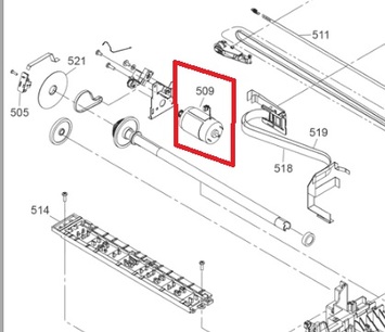 Двигун привода вузла протягання Epson L120 / L130 / L132 / L220 / L222 / XP-212 / XP-215 / XP-225 / XP-235 , 1598334 - Фото №1