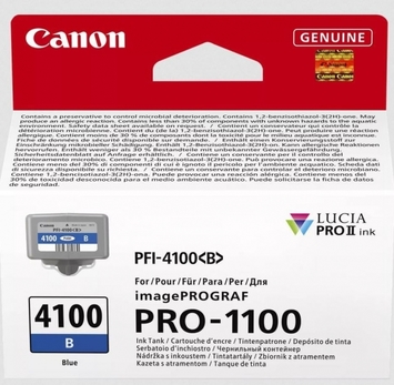 Картридж Canon PFI-4100 imagePROGRAF PRO-1100 Blue (6786C001) - Фото №1