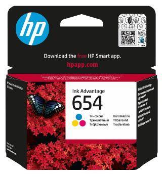 Картридж із друкуючою головкою струменевий HP No.654 DJ IA 2976/4376/6575 Tri-color (7FP38UE) - Фото №1