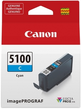 Картридж струменевий Canon PFI-5100 imagePROGRAF Pro-310 Cyan (6953C001) - Фото №1